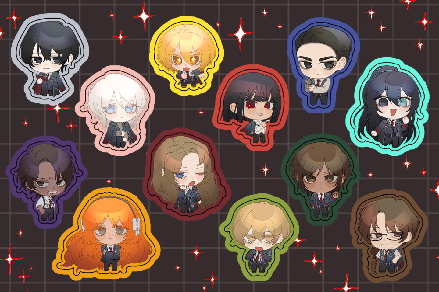 2023 Limbus Company Sticker Sheet Design