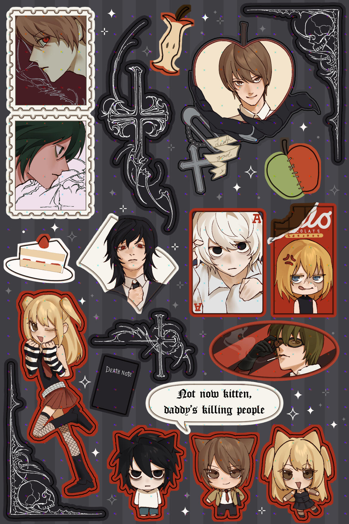 2025 Death Note sticker sheet
